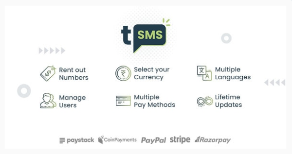 tSMS v2.8.2 - Temporary SMS Receiving System - SaaS - Rent out Numbers - nulled