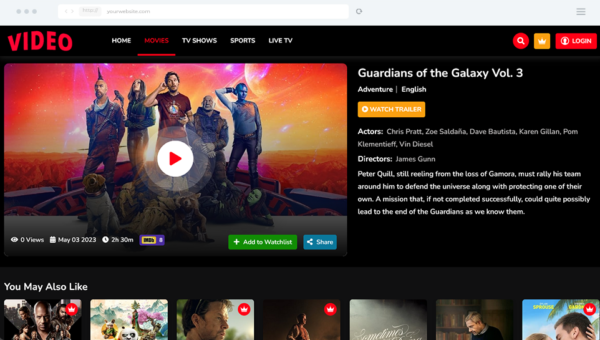 Video Streaming Portal v2.4 - TV Shows, Movies, Sports, Videos Streaming, Live TV - nulled - Image 3